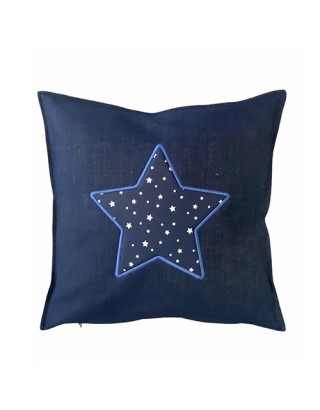 Μαξιλάρι τζιν - μπλε αστέρι 
