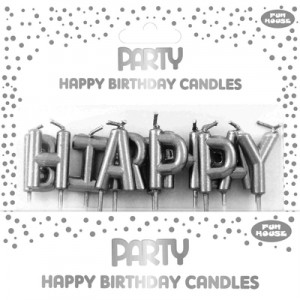 Κεράκια γεννεθλίων happy birthday 5Χ2 εκ