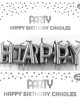 Κεράκια γεννεθλίων happy birthday 5Χ2 εκ