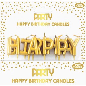 Κεράκια γεννεθλίων happy birthday 5Χ2 εκ