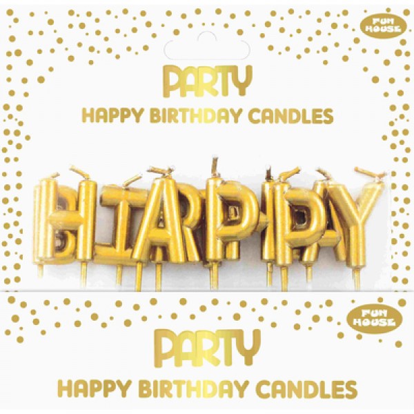 Κεράκια γεννεθλίων happy birthday 5Χ2 εκ