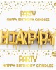 Κεράκια γεννεθλίων happy birthday 5Χ2 εκ