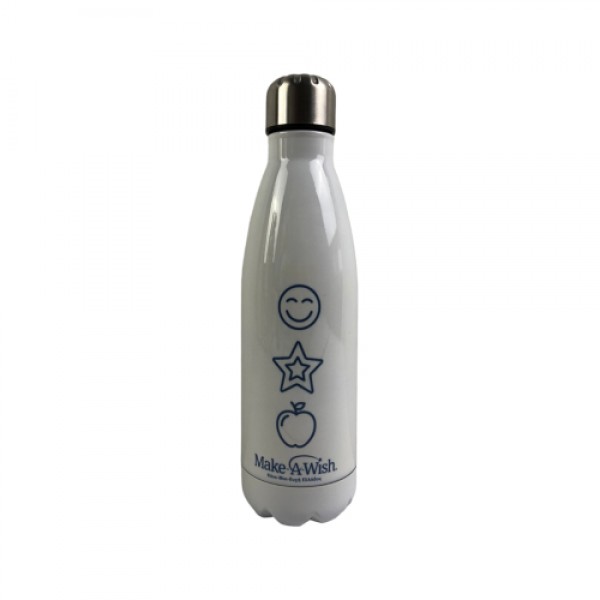 Μπουκάλι - θερμός μεταλλικό Stainless 750ml Make-A-Wish white