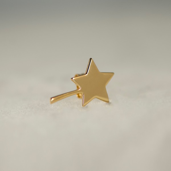 Σκουλαρίκια star χρυσό